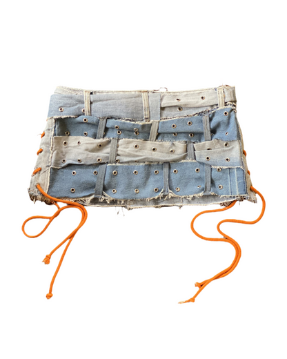 MINI SAIA JEANS DE FIVELAS