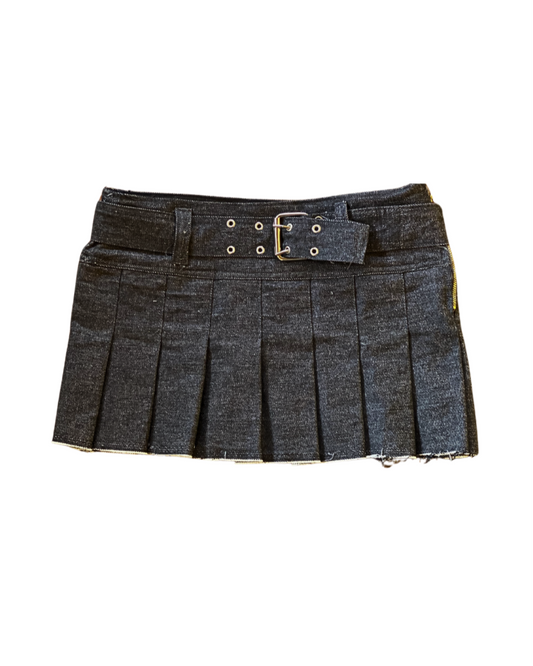 MINI SAIA JEANS PRETA