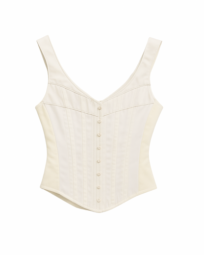 CORSET BRANCO UPCYCLING